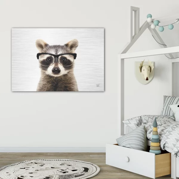 ToF Wanddecoratie dier grappige wasbeer