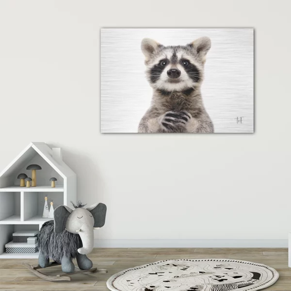 ToF Wanddecoratie dier schattige wasbeer