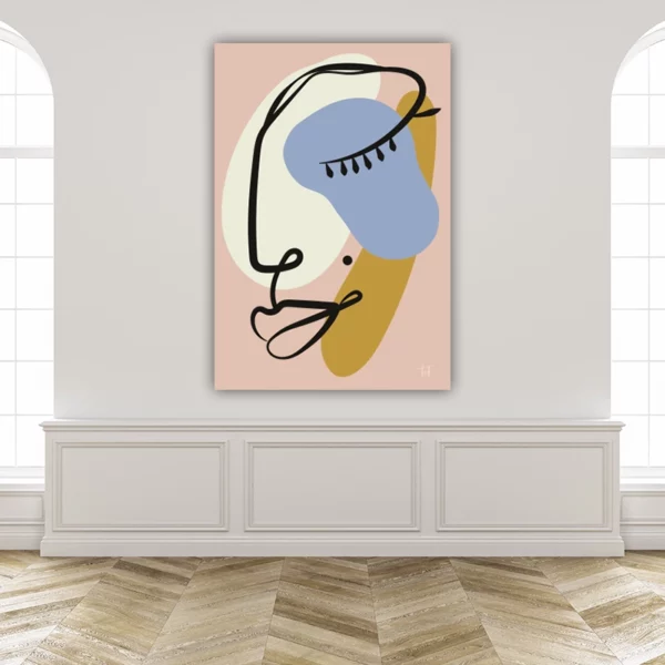 ToF Wanddecoratie abstract half gezicht