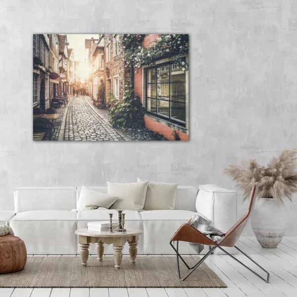 ToF Wanddecoratie steden vintage straatje