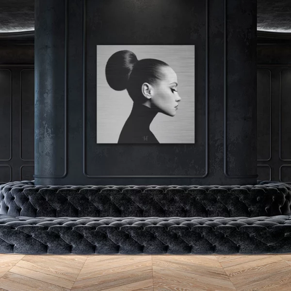 ToF Wanddecoratie dames elegante vrouw zwart-wit