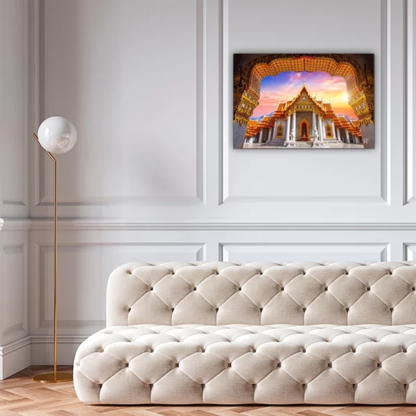 ToF Wanddecoratie stad Bangkok marmeren tempel