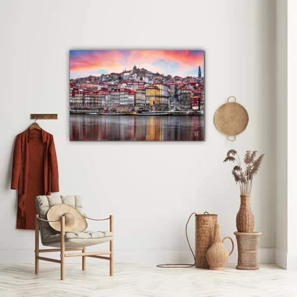ToF Wanddecoratie stad Portugal, oude stad