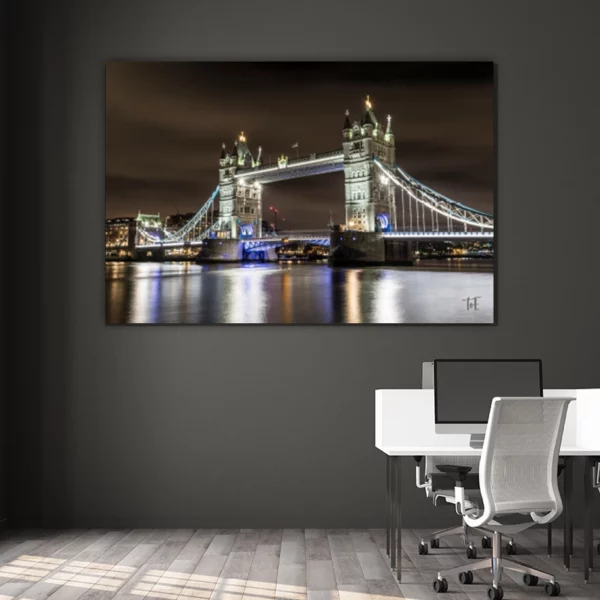 ToF Wanddecoratie stad Londen bij nacht