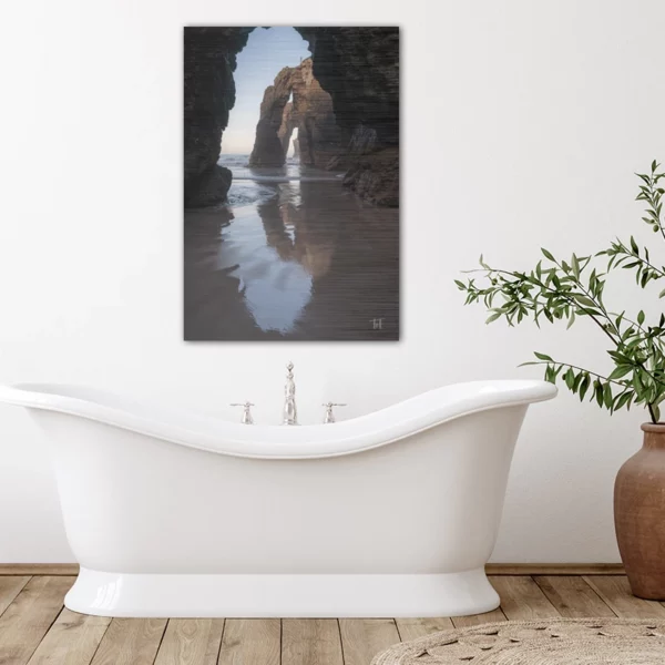 ToF Wanddecoratie landschap strand van de Kathedralen, Lugo, Galicië, Spanje