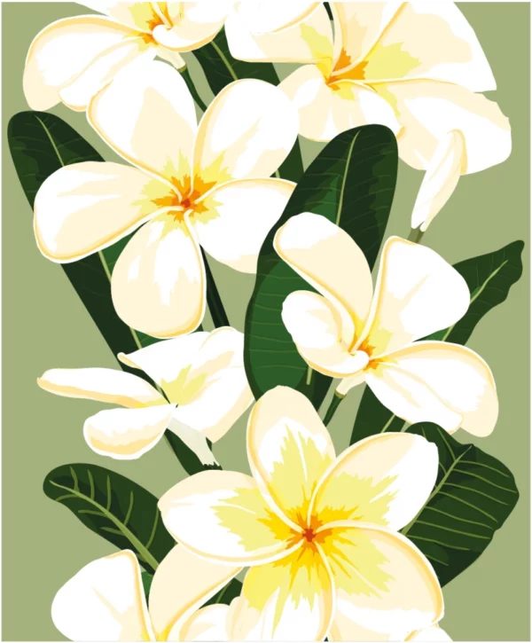 ToF Behang bloemen Frangipani