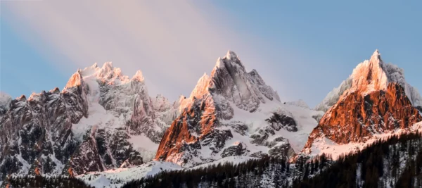 ToF Fotobehang bergtoppen met sneeuw