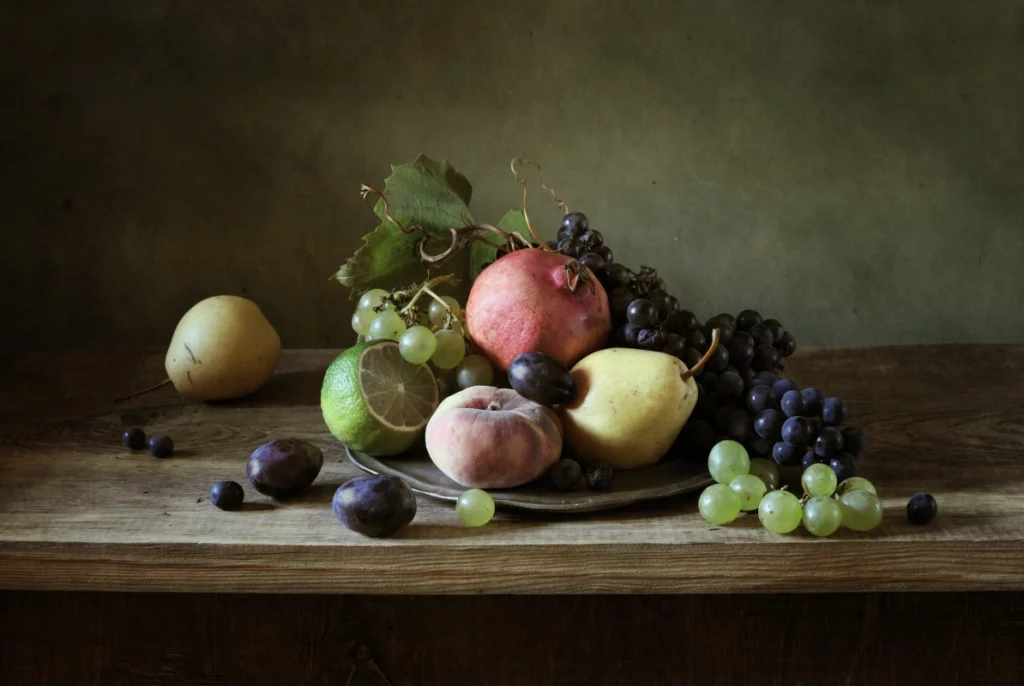 ToF Fotobehang fruit op een schaal