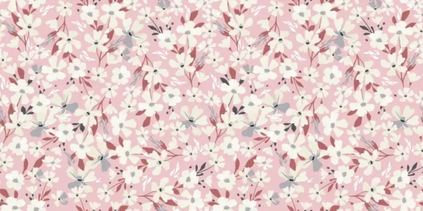 ToF Behang bloem patroon in de lente