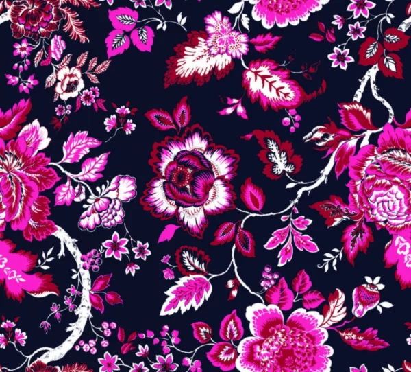 ToF Behang bloemen roze, wit en rood