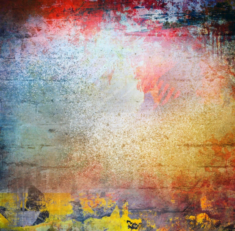 ToF Behang graffiti kleurexplosie op muur