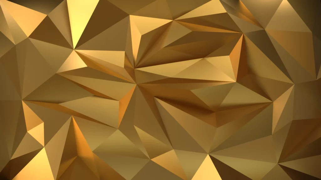 ToF Behang goud geometrische illustratie