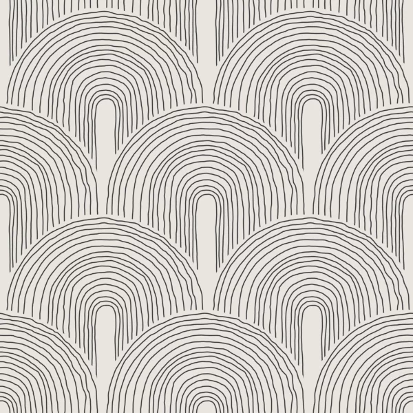 ToF Behang mooi minimalistish handgetekend patroon