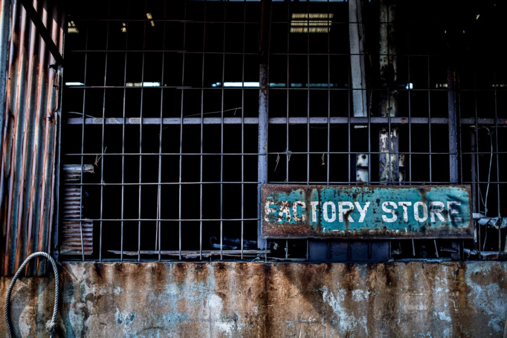 ToF Fotobehang industrieel oude staalfabriek