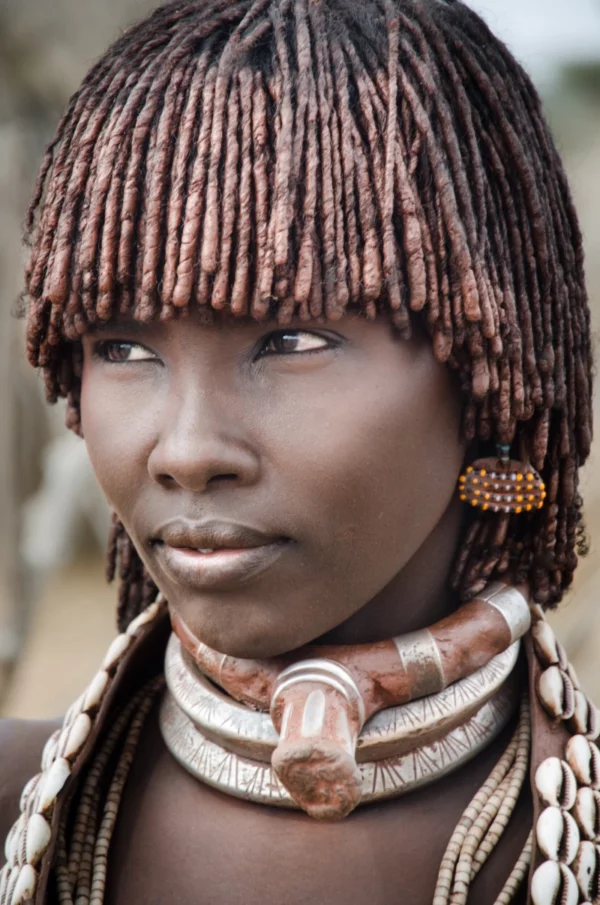 ToF Fotobehang cultuur portret vrouw Hamer-stam