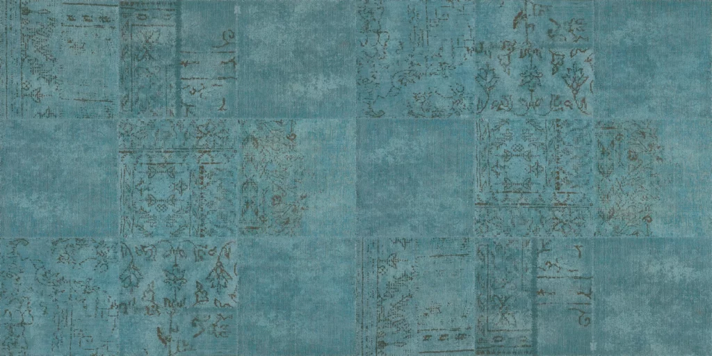 ToF Behang marmer natuurlijke tegels blauwgroen