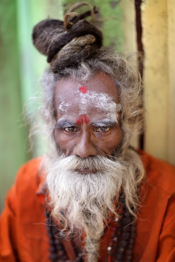 ToF Fotobehang cultuur Sadhu in Madurai, India