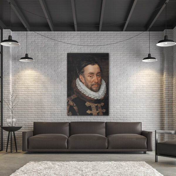 ToF Wanddecoratie kunst Portret van Willem I, Prins van Oranje, Adriaen Thomasz. Key