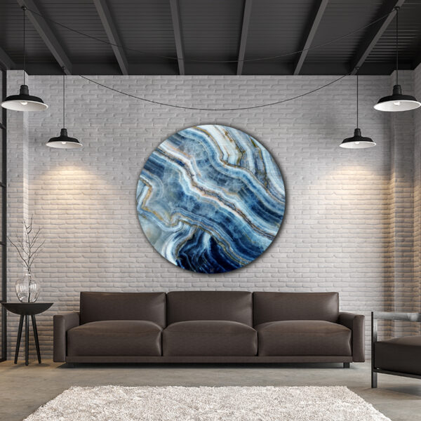 ToF Muurcirkel natuur onyx marmer